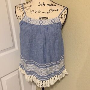 Soft Joie Agneza top color chambray size XS new